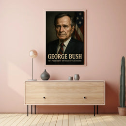 George Bush 41st President Poster Wall Art Decor Tribute