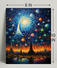 Celestial Cityscape Poster