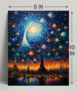 Celestial Cityscape Poster