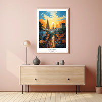 Bangkok Cityscape Art Poster - Urban or Cityscape Poster PosterGoat