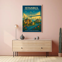 Istanbul Where Continents Embrace Poster