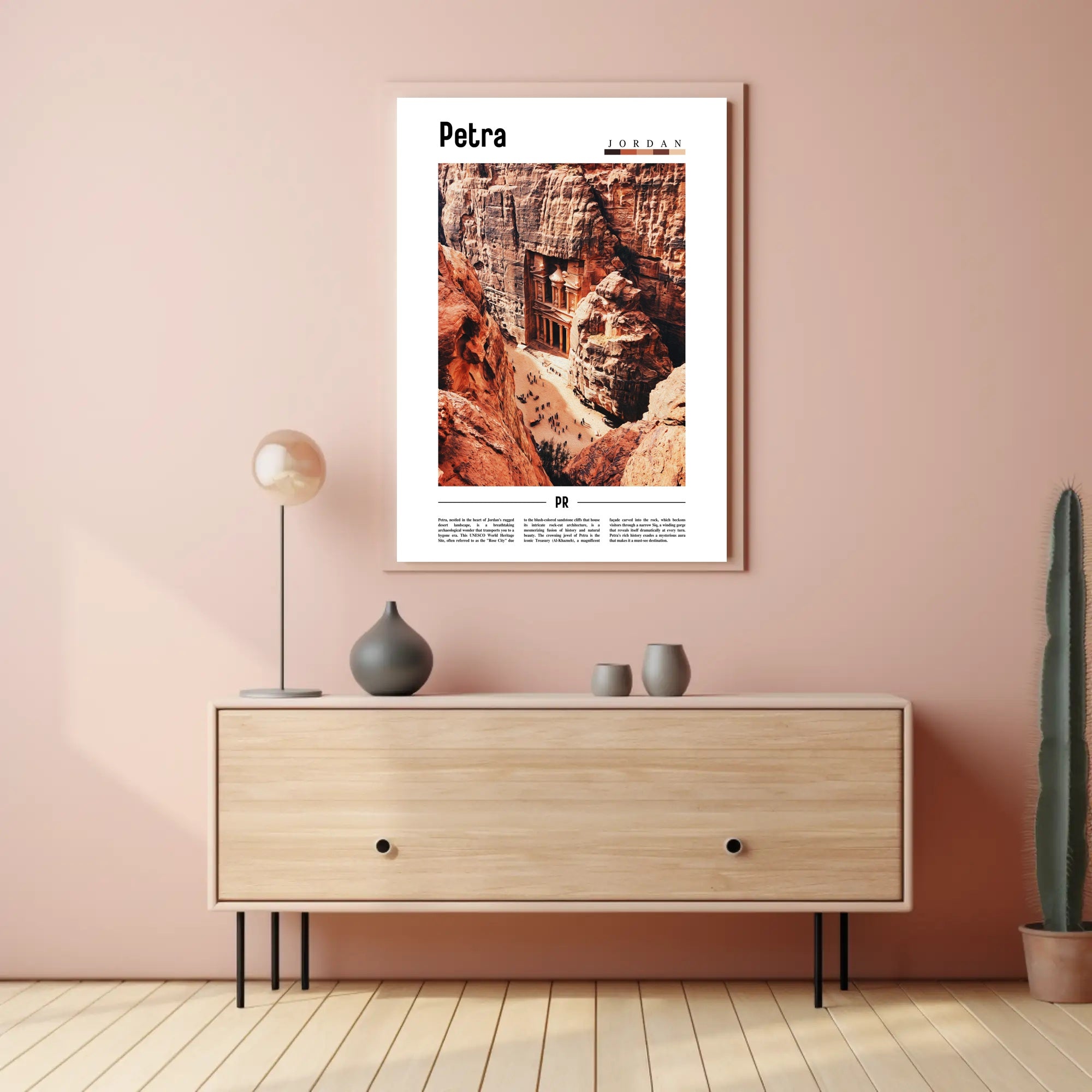 Petra Treasury Art Print Cultural or Heritage Poster PosterGoat
