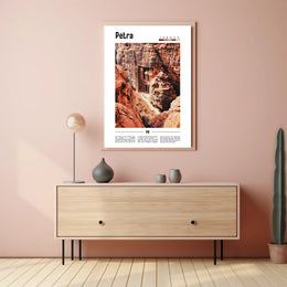 Petra Treasury Art Print Cultural or Heritage Poster PosterGoat