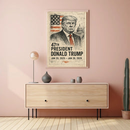 Donald Trump 47th President Poster