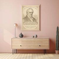 James Buchanan 15th President Sketch Poster Art Print PosterGoat