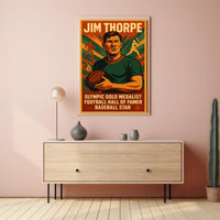 Celebrating Jim Thorpe Legendary Athlete Jim Thorpe Poster