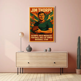 Celebrating Jim Thorpe Legendary Athlete Jim Thorpe Poster