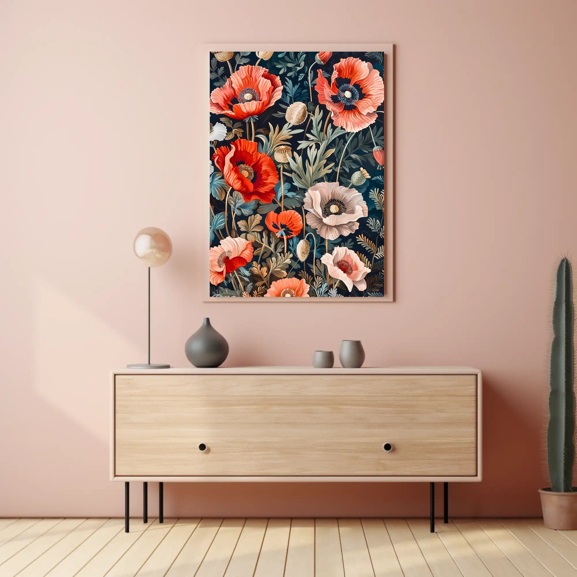 Vibrant Floral Symphony Wall Art Print