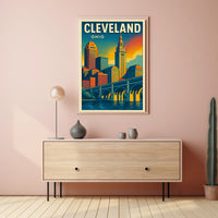 Cleveland Skyline Poster