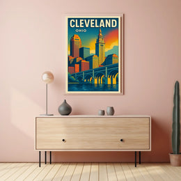 Cleveland Skyline Poster