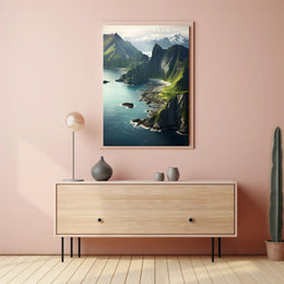 Kenai Fjords Majestic Travel Poster Wall Art