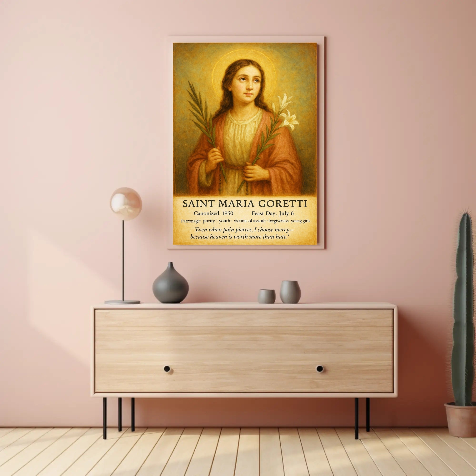 Saint Maria Goretti Poster PosterGoat