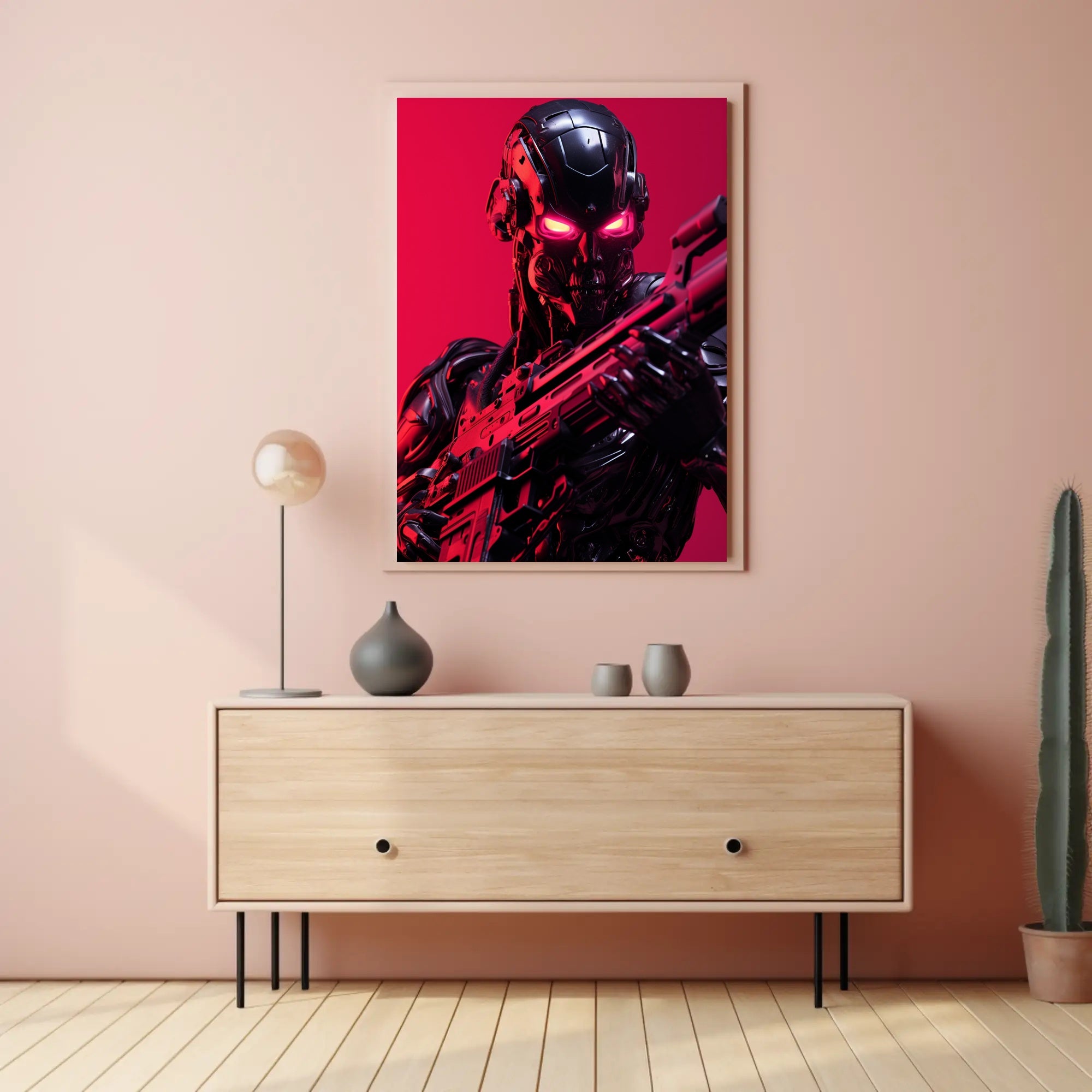 Cybernetic Warrior Poster PosterGoat
