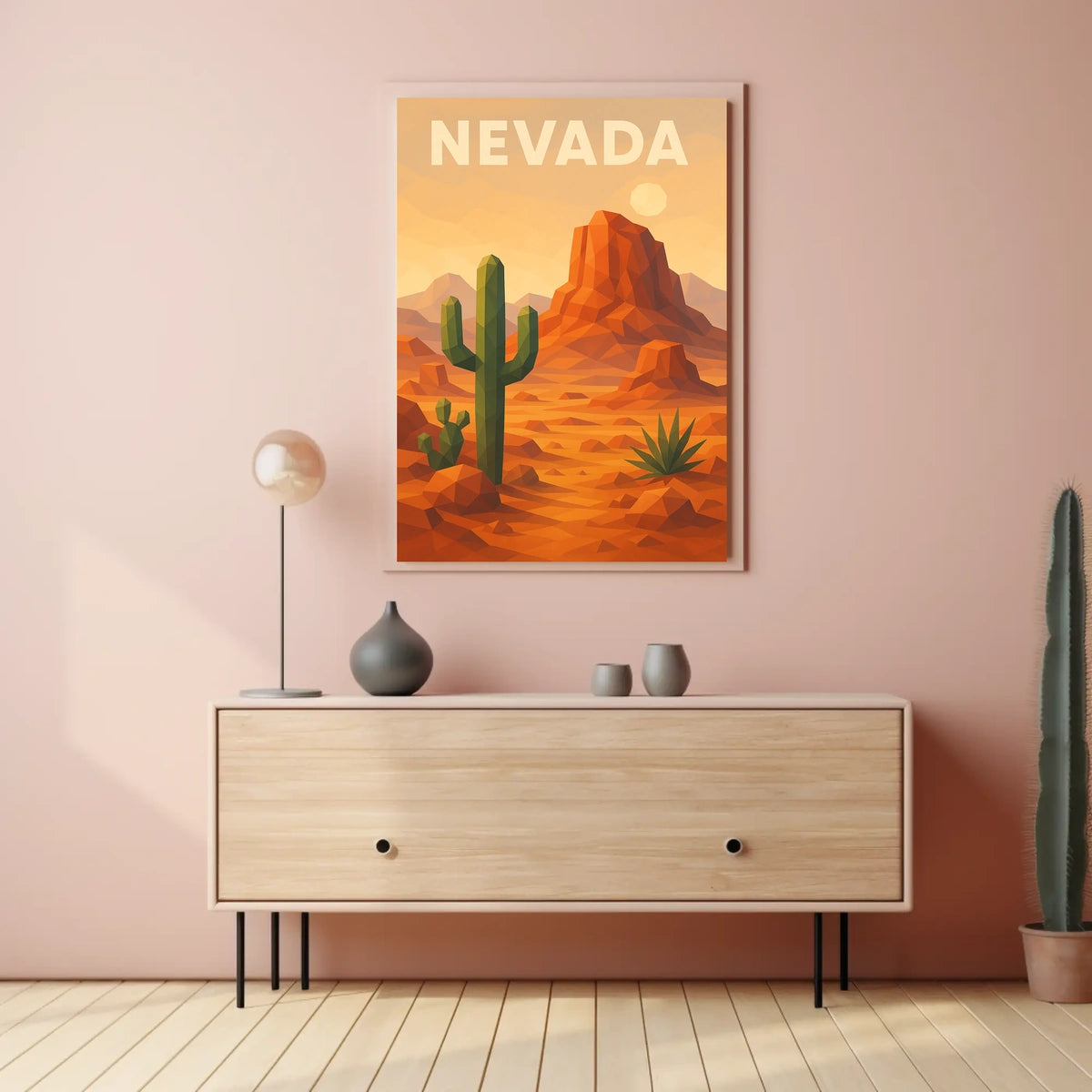 Nevada Desert Landscape Poster