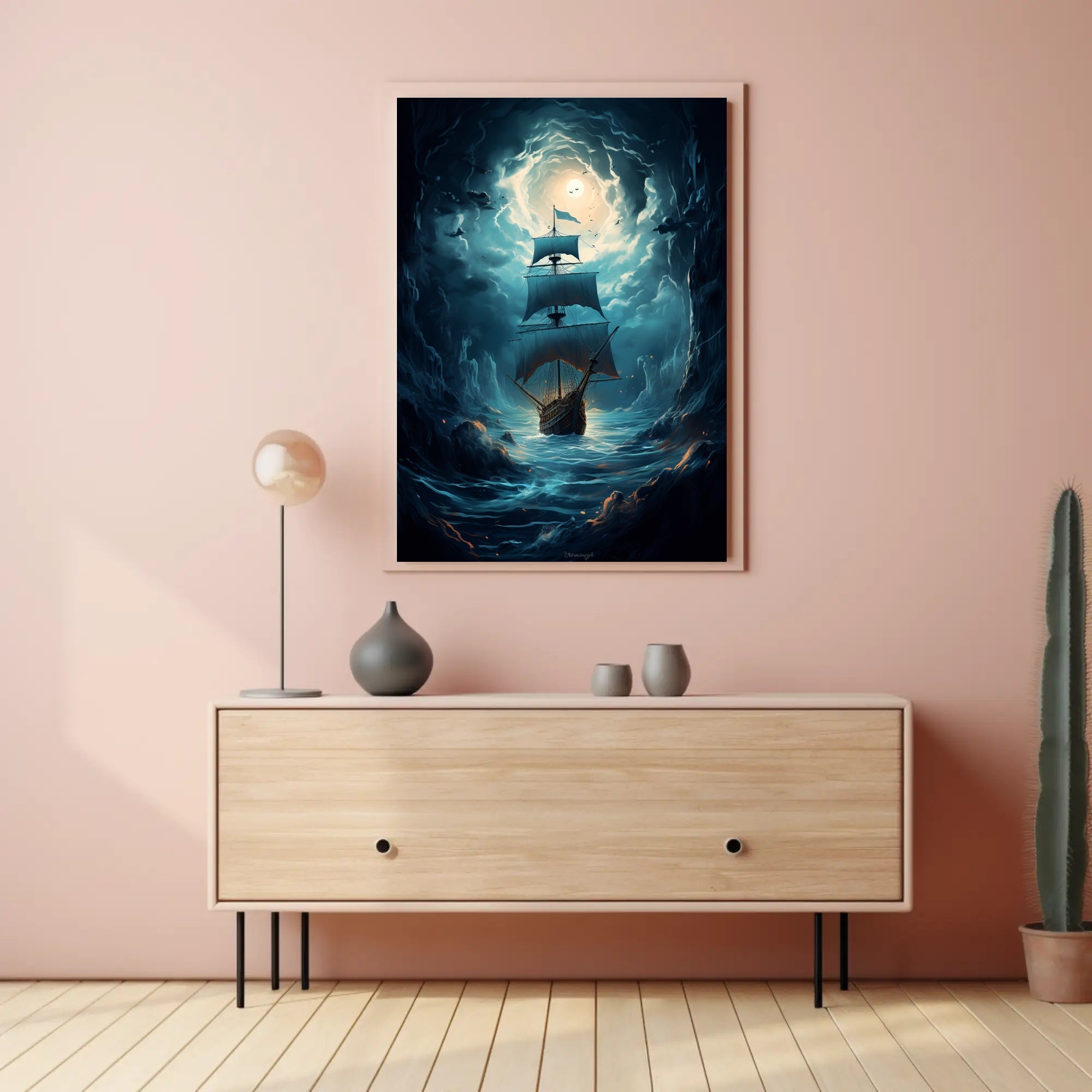 Voyage Through The Storm Poster PosterGoat