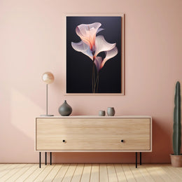 Elegant Floral Abstract Art with Harmonious Color Poster