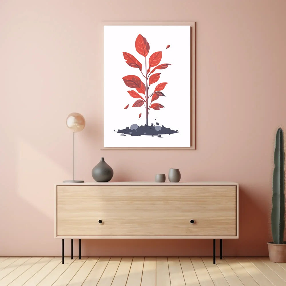 Futuristic Cityscape Neon Art Poster