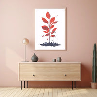 Futuristic Cityscape Neon Art Poster