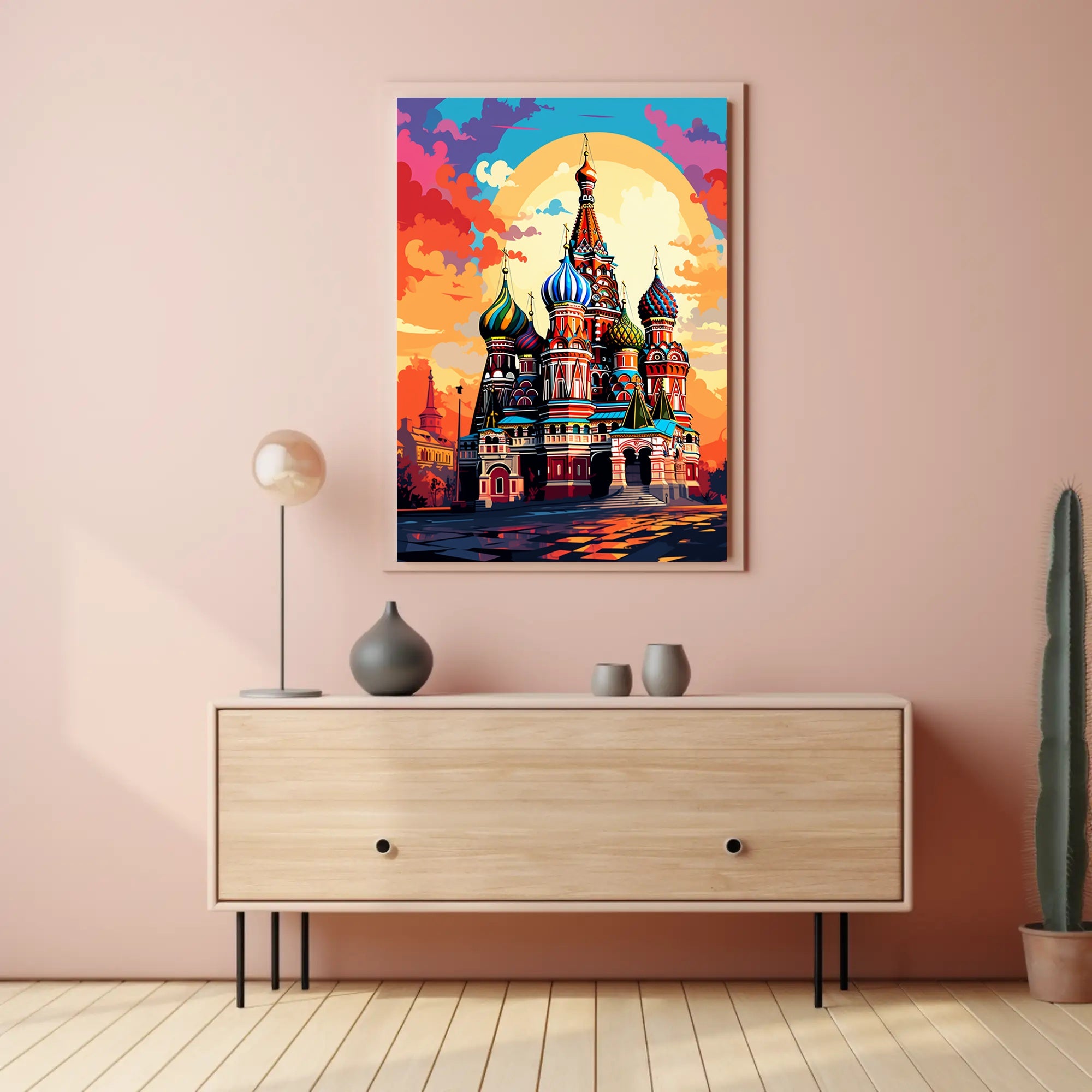 Vibrant St. BasilS Cathedral Poster