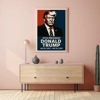 Donald Trump Patriotic Resolute Visionary Cinematic Poster