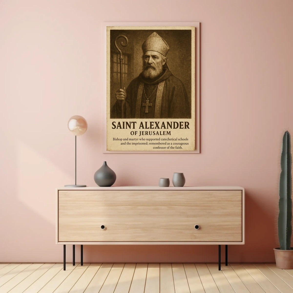 Saint Alexander Of Jerusalem Poster
