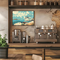 Serene Coastal Escape Poster