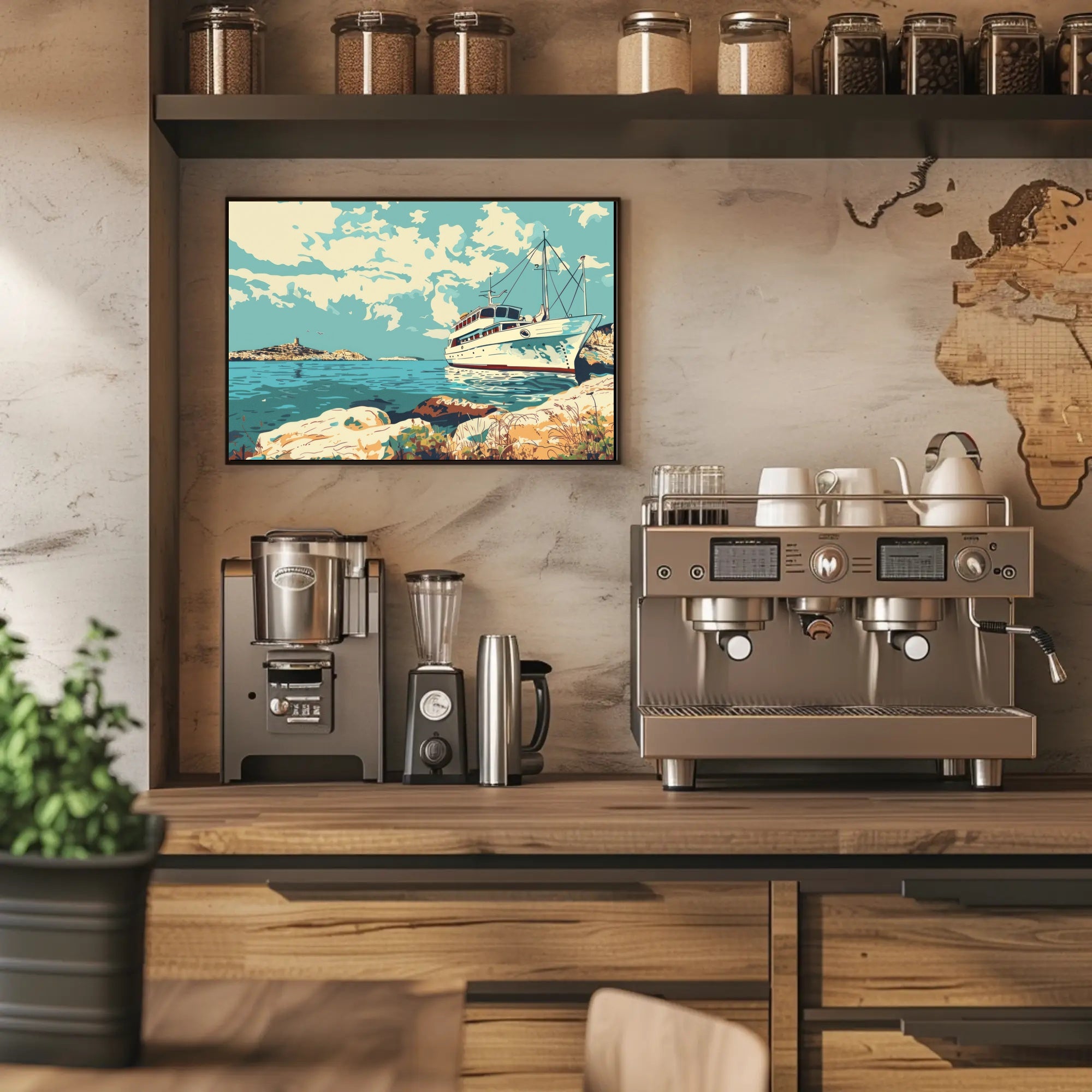 Serene Coastal Escape Poster