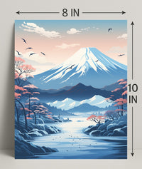 Tranquil Mountain Landscape Poster
