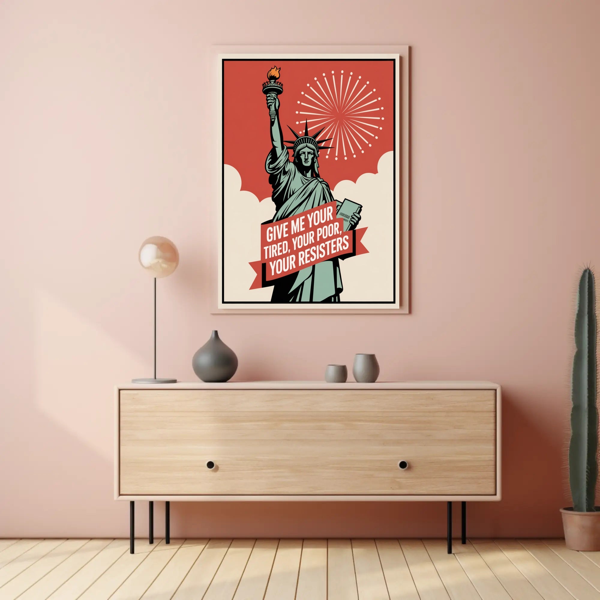 Statue of Liberty Resistance Political or Propaganda Poster