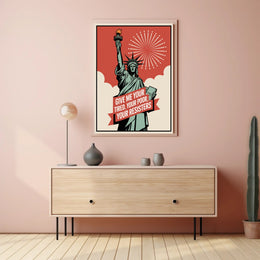 Statue of Liberty Resistance Political or Propaganda Poster
