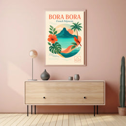 Bora Bora French Polynesia Poster PosterGoat
