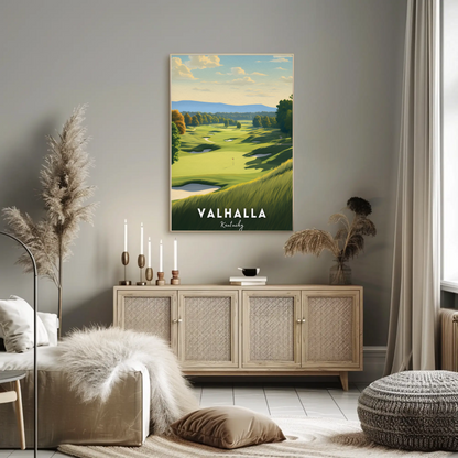 Valhalla Kentucky Golf Course Travel Poster