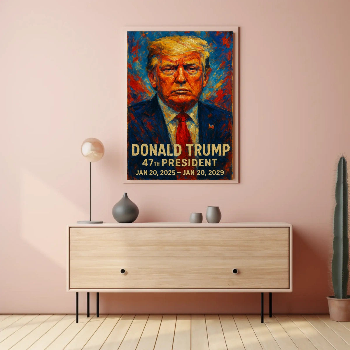 Donald Trump Guardian Nation Patriotic Impressionism Poster