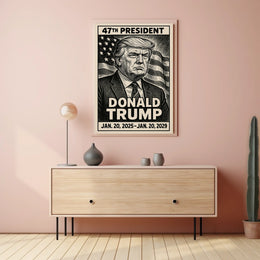 U.S. Presidential Term Vintage Style Political or Propaganda Poster