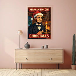 Abraham Lincoln Christmas Poster