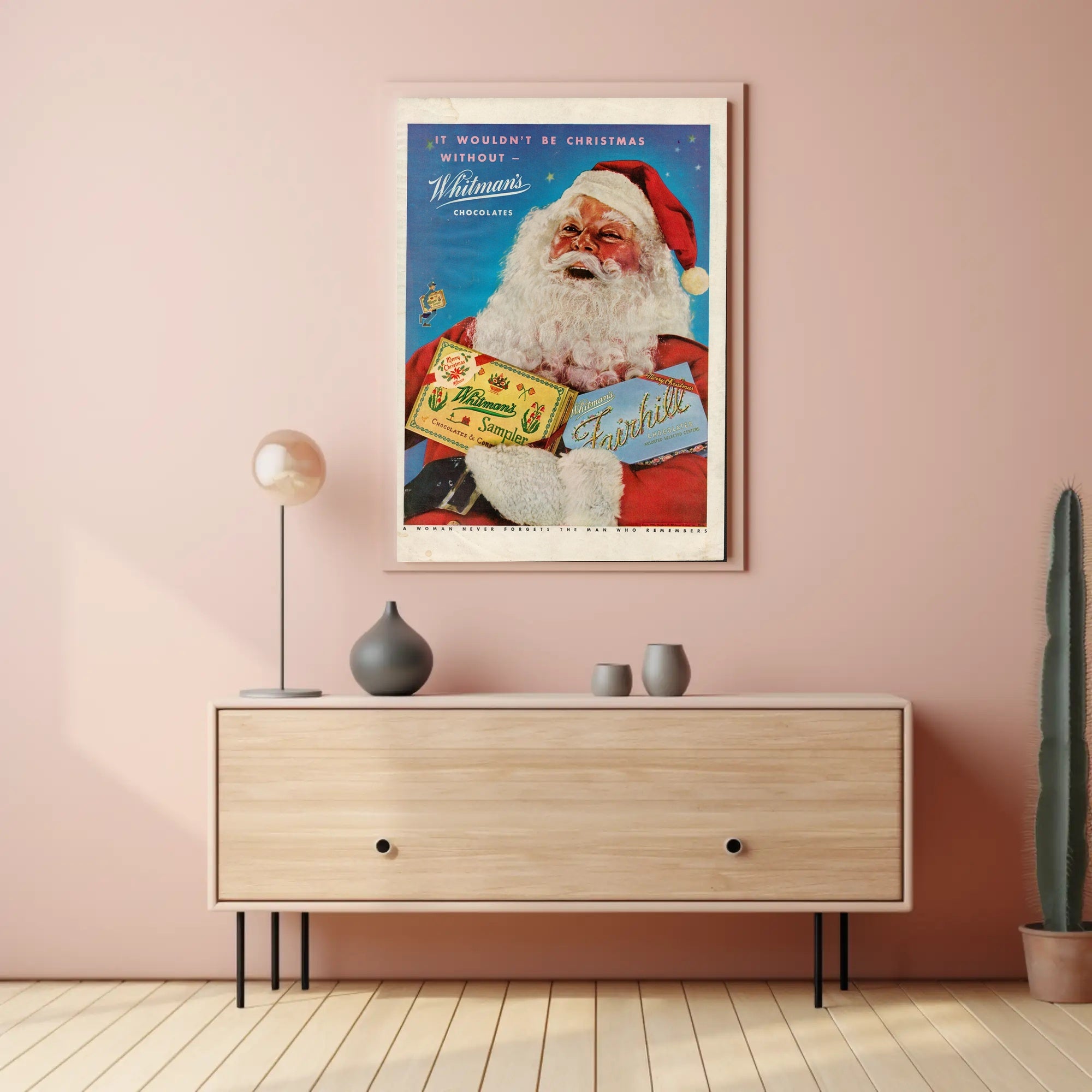 Whitman's Chocolates Christmas Ad Poster PosterGoat