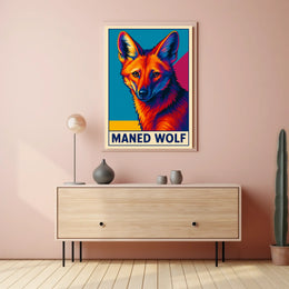 Maned Wolf Poster