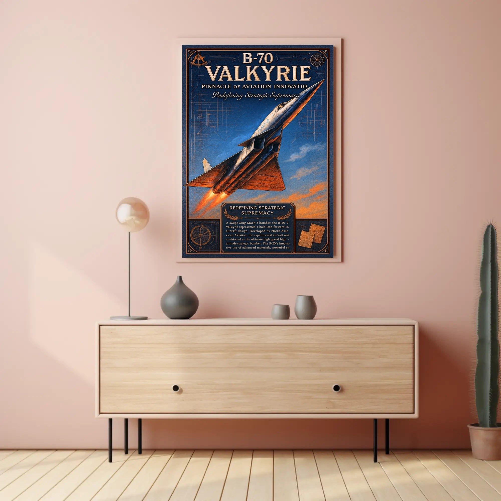 B-70 Valkyrie Pinnacle of Aviation Innovation Poster