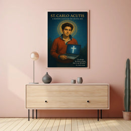 St. Carlo Acutis A Modern Saint for the Digital Age Poster