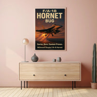 F/A-18 Hornet Takes Flight - Poster