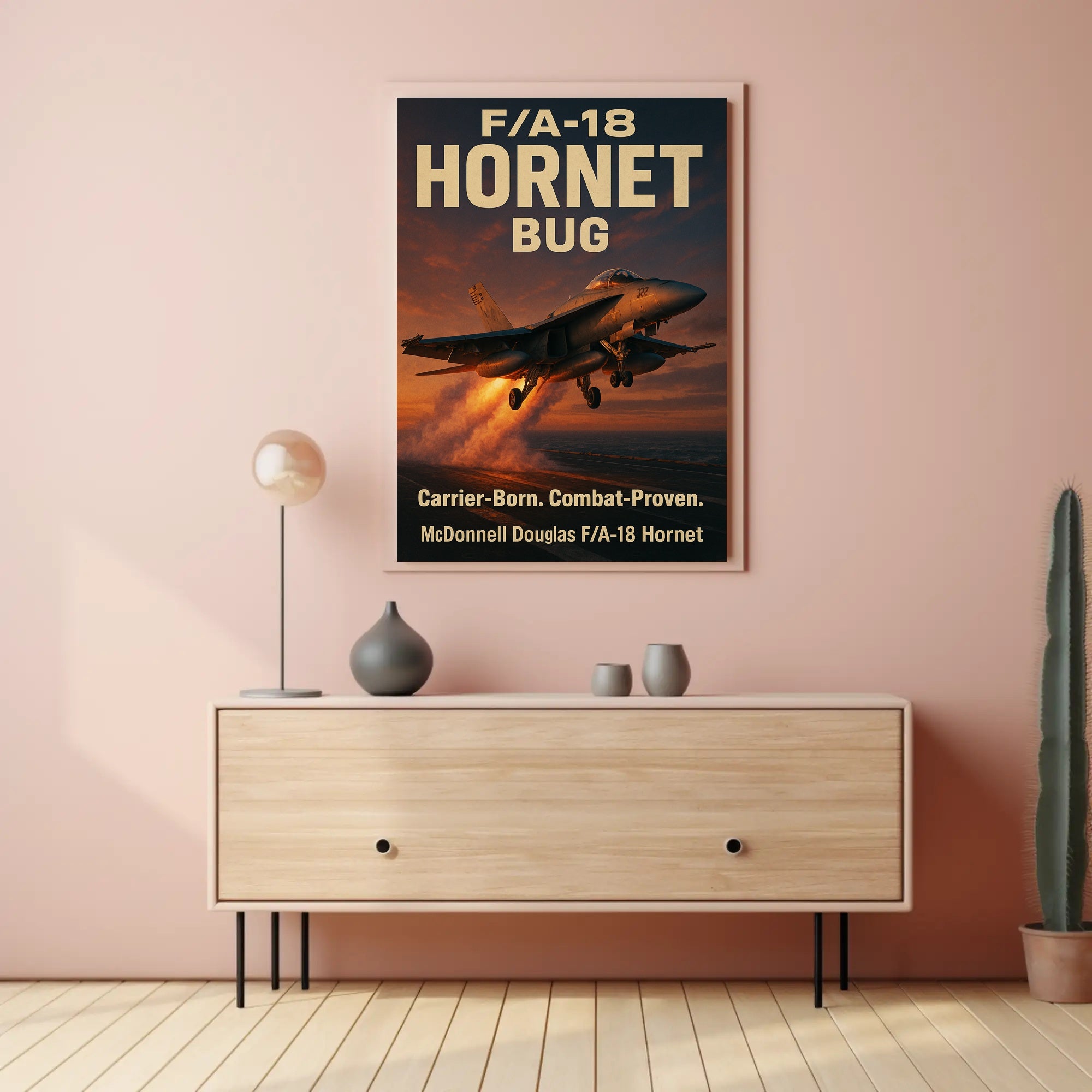 F/A-18 Hornet Takes Flight - Poster