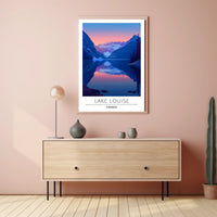 Lake Louise Tranquility Travel Art Poster