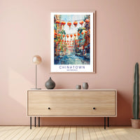 Chinatown San Francisco Watercolor Urban or Cityscape Poster PosterGoat