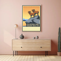 Preserve Wildlife in National Parks Poster PosterGoat