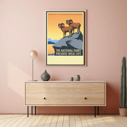 Preserve Wildlife in National Parks Poster PosterGoat