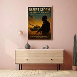 Operation Desert Storm Patriotic Strength Honor Poster