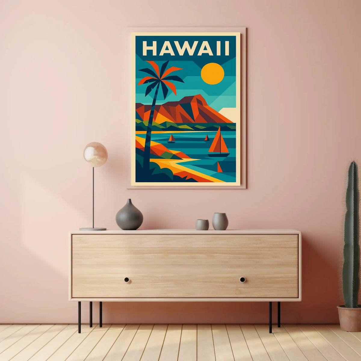 Vibrant Hawaii Landscape Poster