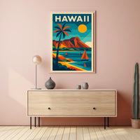 Vibrant Hawaii Landscape Poster