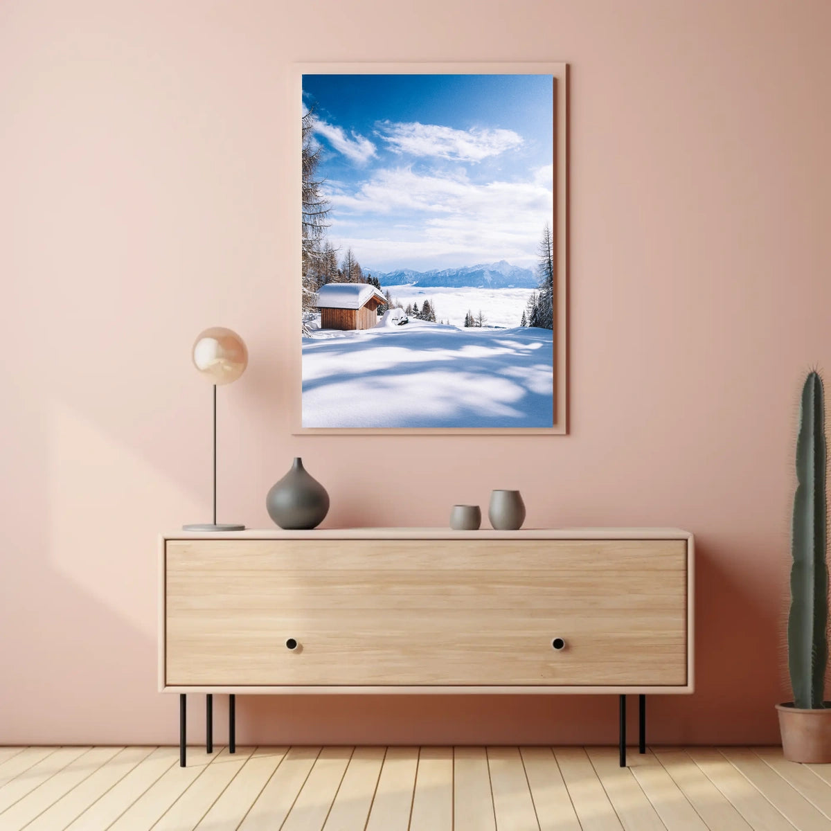 Winter Serenity In The Mountains Poster