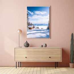Winter Serenity In The Mountains Poster